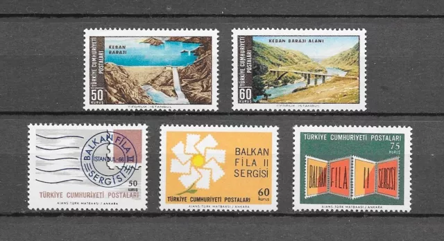 TURKEY TURQUIE - 1966 YT 1787 à 1791 - TIMBRES NEUFS** MNH LUXE