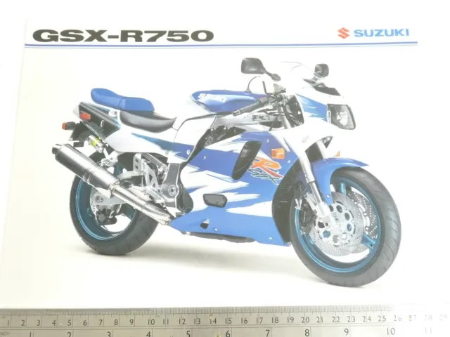 Suzuki GSX-R750 Genuine 2 page Brochure Aug 1994
