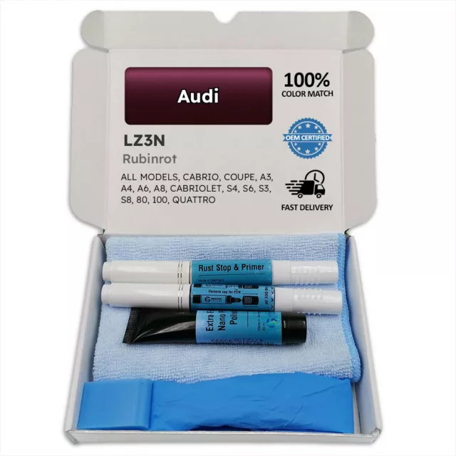 LZ3N Rubinrot Red Touch Up Paint for Audi CABRIO COUPE A3 A4 A6 A8 CABRIOLET S4