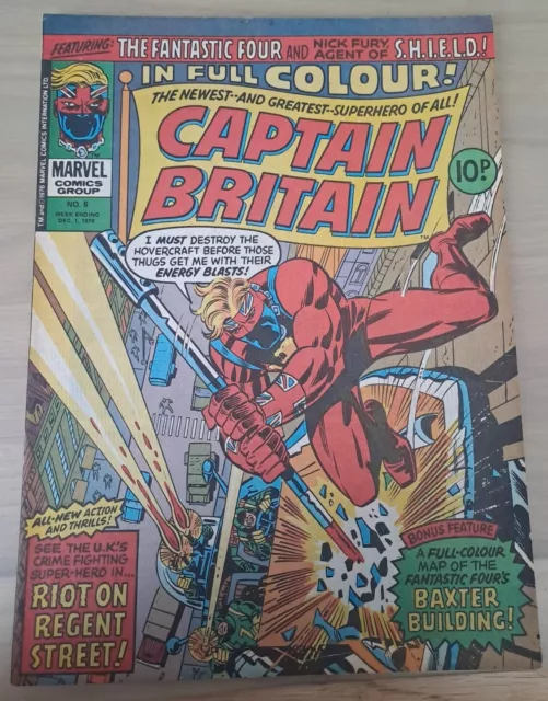 Captain Britain #8 Hi-Grade 1St App Betsy Braddock (Psylocke) 1976 Bag/Bd Vf+Nm-