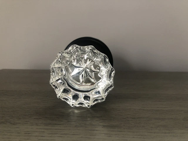 Knobwell Privacy Glass Door Knob Matte Black Rosette New Open Box Set of 2