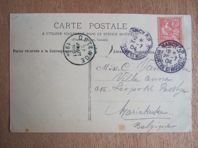 Cpa Nancy (54) One Corner Of The Nursery. La Lorraine Illustree. Travel Timbree 2