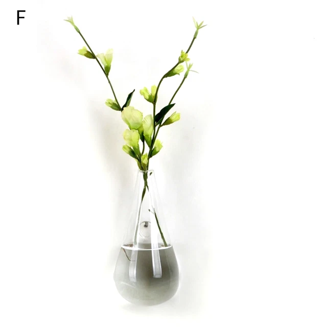 Wall Vase Heart Decorate Terrarium Wall Fish Tank Aquarium Container Wide Mouth