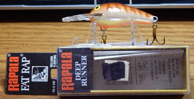 Leurre Rapala Fat Rap FR-5 Vintage - Balsa Flottant - Fabriqué En Finlande