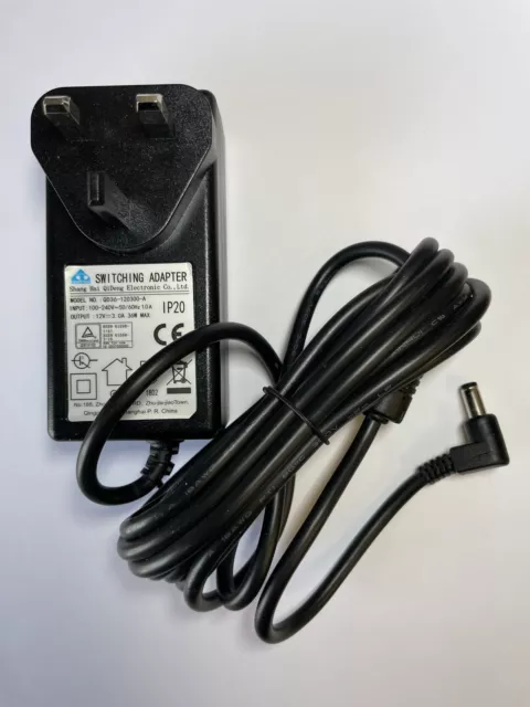 Replacement for 12V 2.5A AC/DC Adaptor SW013UF-1200250UK Power Supply