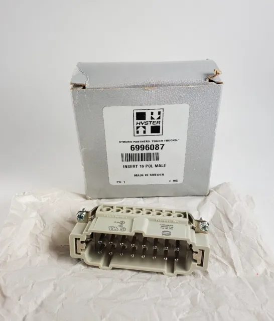 Genuine OEM Hyster 6996087 Electrical Connector Insert NOS
