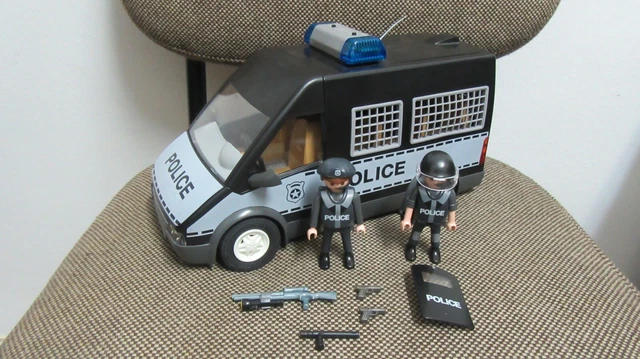 PLAYMOBIL POLICIA Vehiculo Furgon Furgoneta Camioneta 6043