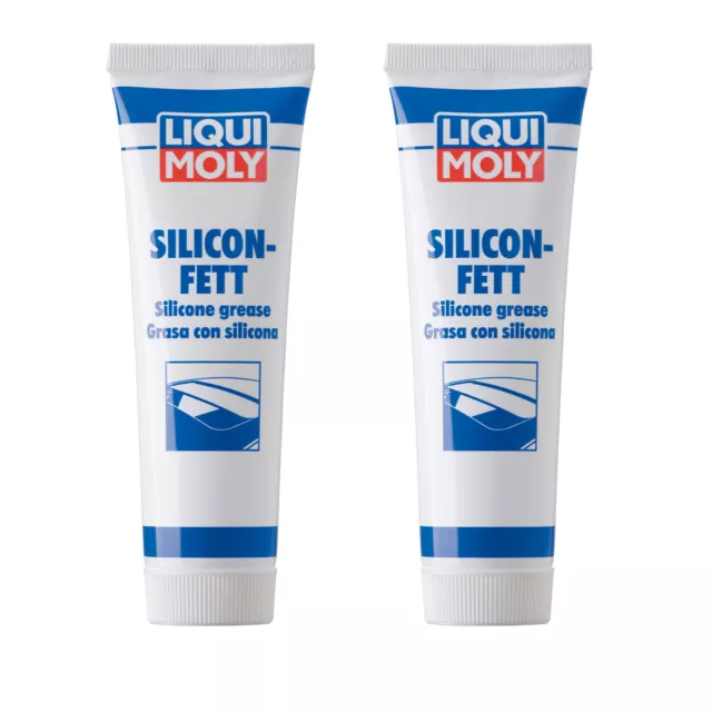 2X LIQUI MOLY Silikon-Fett Transparent 3312 Lock Sunroof