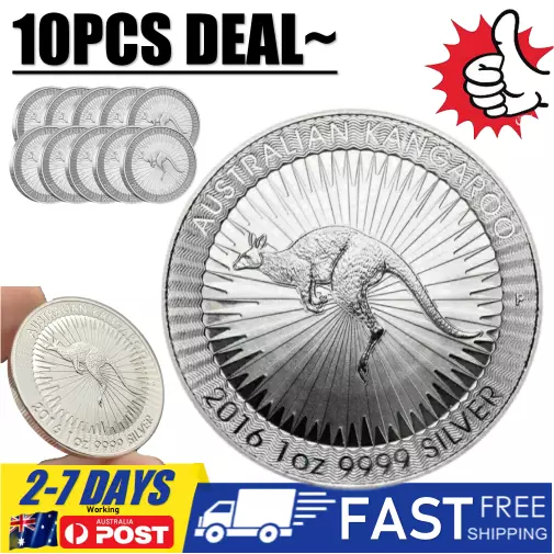 10PCS 2016/2021 Years Australian Kangaroo Commemorative Coin In New