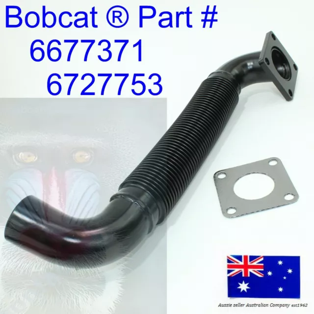 FLEX EXHAUST MUFFLER PIPE Kit for Bobcat 6677371 773 S150 S160 S175 S185 T190