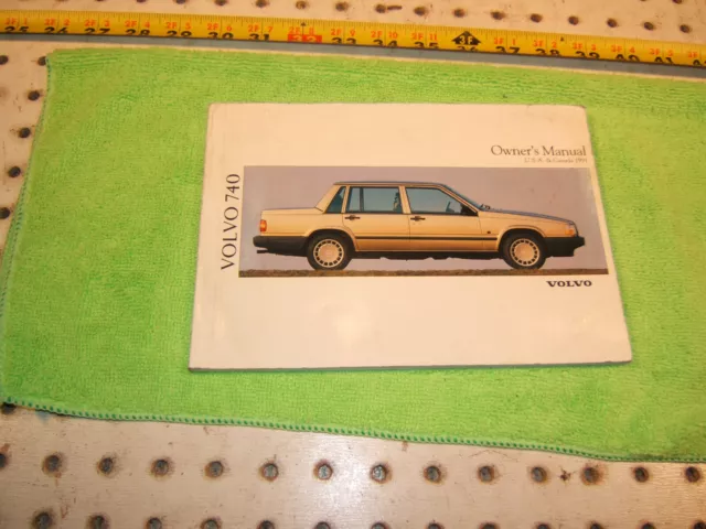 Genuine Volvo 1991 740 owners Genuine OEM 1 Manual only, 1991 Volvo 740