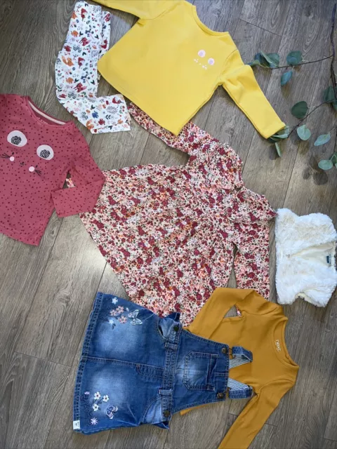 NEXT MANTARAY F&F girls autumn winter bundle dress jumper leggings age 3-4