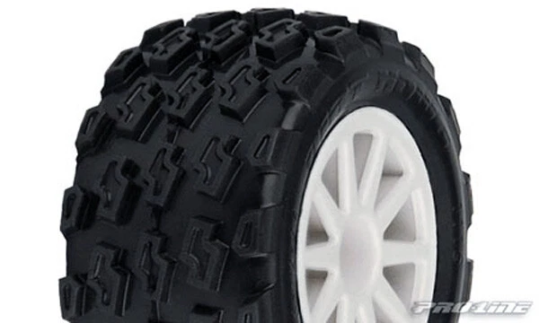 Pro-Line Racing #1116-14 Dirt Hawg 1:18 M2 mounted to White Wabash wheels for
