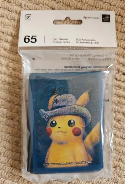 pokemon van gogh card sleeves Pokémon Center Museum 6-Card Sleeve Set Pikachu Gray Felt Hat – AARC Hobbies The promotion for the Pikachu with Grey Felt Hat promotional TCG card has ended Pokémon Center × Van Gogh