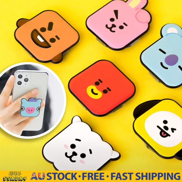 BTS BT21 Character Official Phone Grip Holder Car Mount Korean Line Friends KPOP