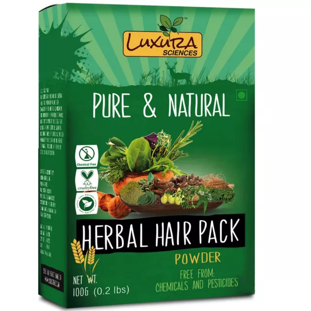 Luxura Sciences Natural Hair Pack For Dry Hair,Hair Gro-wth,Hair Fall and Damage