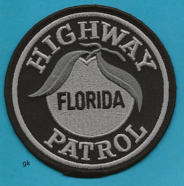 FLORIDA  HIGHWAY PATROL  POLICE SHOULDER PATCH  (Subdued  Black)