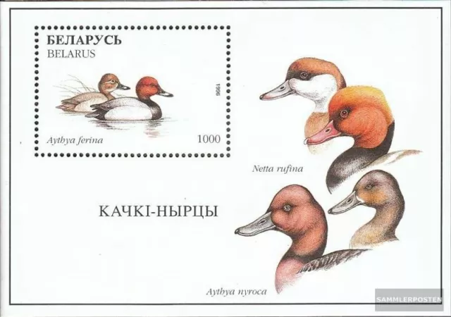 Weißrussland Block12 (kompl.Ausg.) postfrisch 1996 Vögel