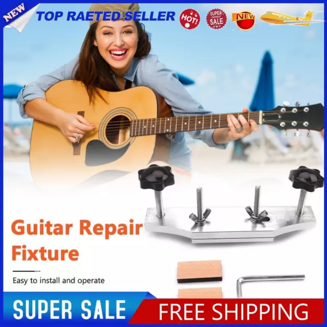 Acoustic Guitar Fixture Bonding Bridge Clamp Luthier Tools Set with Block Wrench