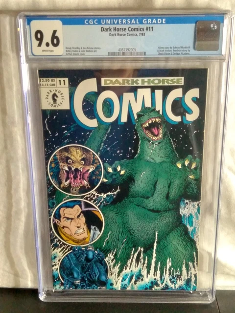 🔑🔥🔥🔥 Dark Horse Comics 11 CGC 9.6 HIGH GRADE Godzilla Aliens Predator 392005