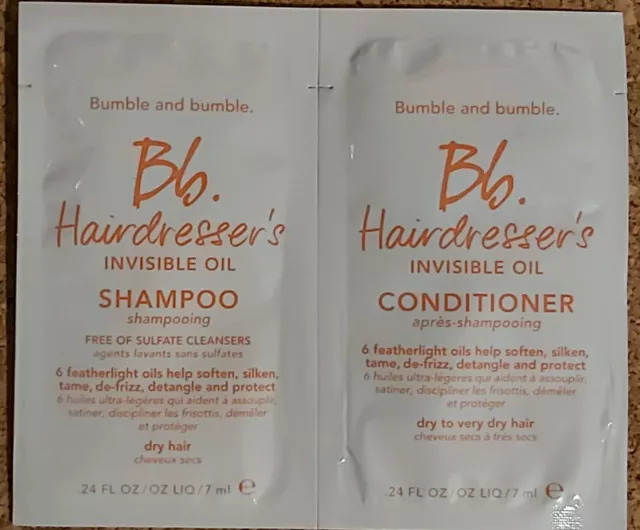 Bumble And bumble Invisible Oil Shampoo & Conditioner 7ml Travel set