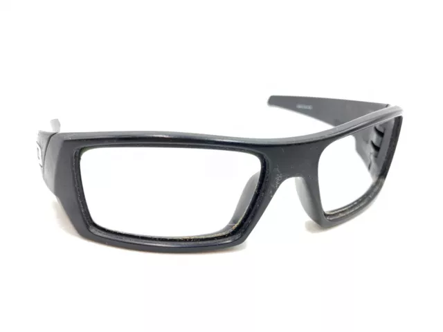 Oakley Gascan 12-856 Black Rectangle Wrap Sunglasses Frames 60-15 128 Men Women