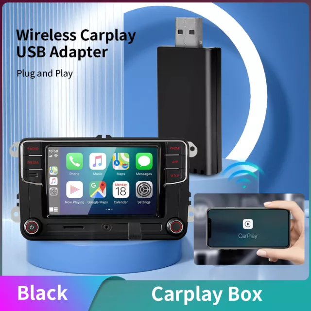 Schwarz USB Dongle Wireless CarPlay Box Adapter Für Apple Iphone Auto Radio Link