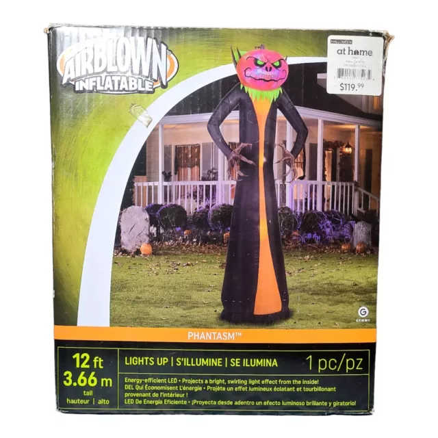 Halloween Gemmy 12 ft Phantasm Pumpkin Reaper Airblown Yard Inflatable Big Huge