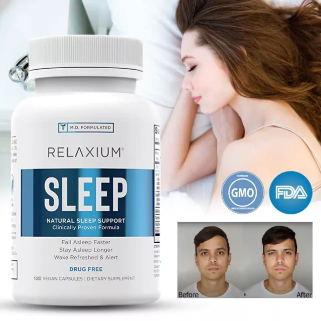 Relaxium Sleep - Ashwagandha - Sleep Support, Relieve Stress and Anxiety 120pcs