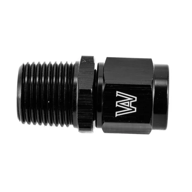 -6AN Female Flare to 3/8 NPT Male Adapter 6AN Fitting Black