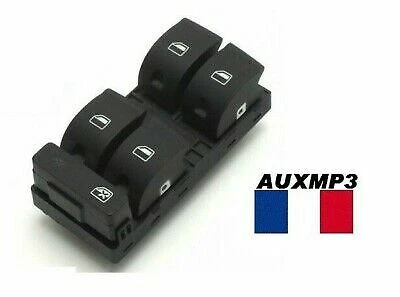 Lot De 4 Boutons Lève-vitre Pour Audi A6 C6 - Conducteur Et Passager Avant/arrière - Neuf
