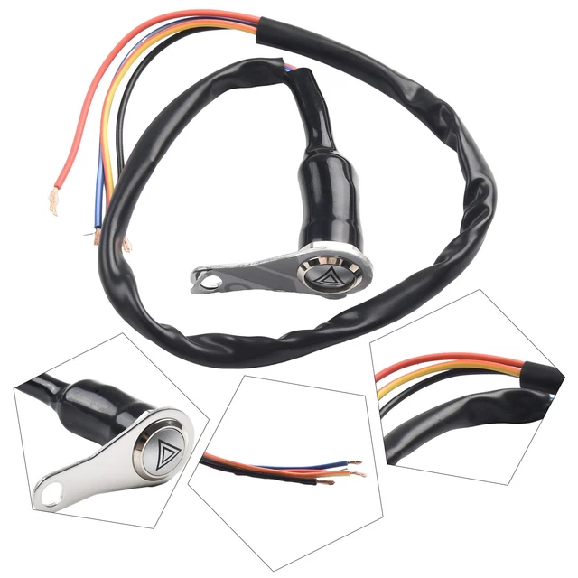 Durable Motorcycle Handlebar Mount Push Button Switch Enhanced Functionality
