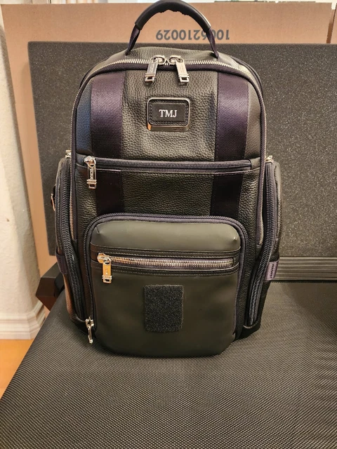 TUMI Alpha 3 "Black Chrome" LE Backpack, Leather
