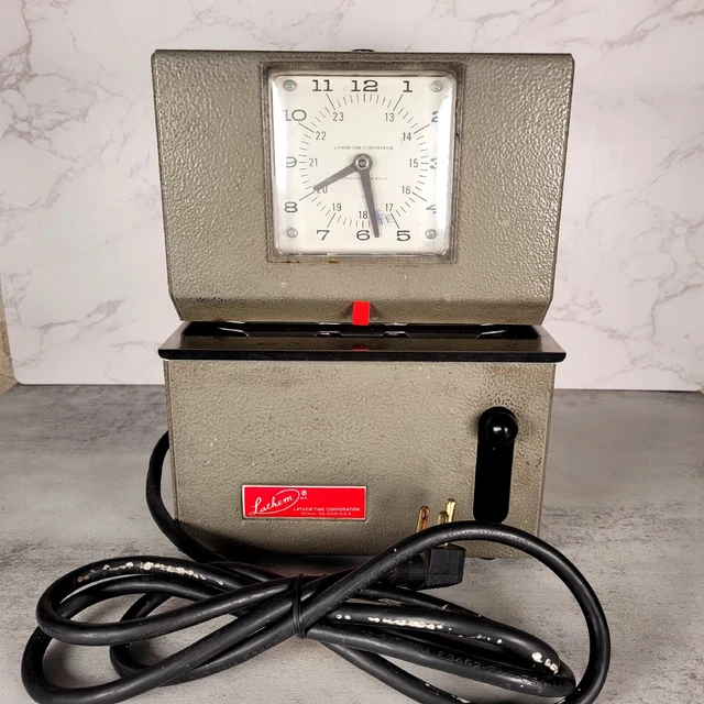 Lathem Time Clock Model 800p Manual