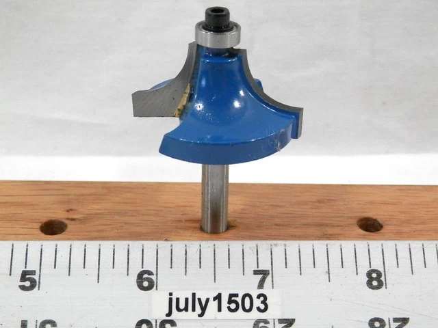 (1) NEW  1/2" R Edge Beading Roundover Corner Profile Carbide Tip Router Bit k2