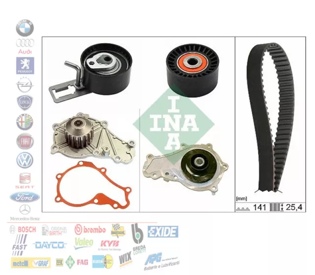 Kit Distribuzione Pompa Acqua Citroen Berlingo Fiat Peugeot 1.6 Hdi Tdci