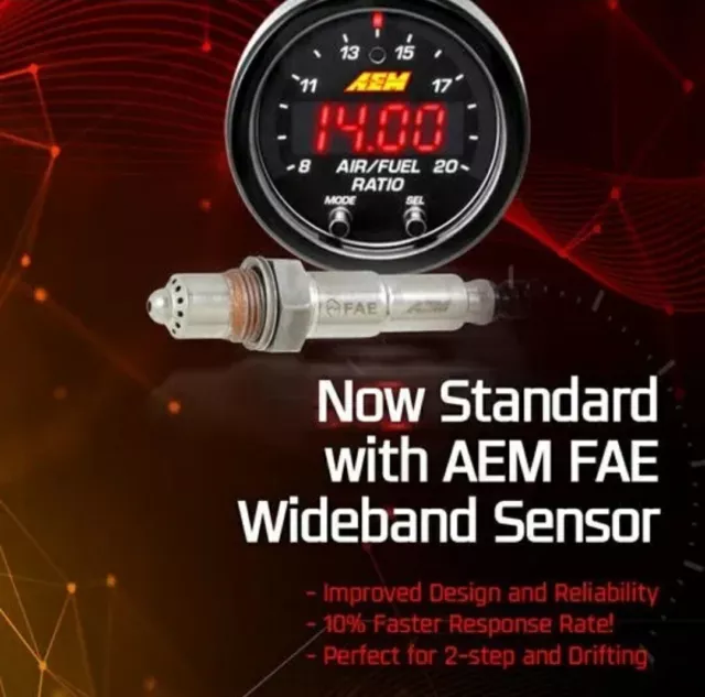 New AEM X-Series Wideband UEGO AFR FAE Sensor Controller Gauge # 30-0300 LSU 4.9