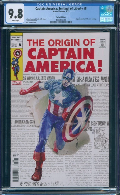 Captain America Sentinel of Liberty #8 CGC 9.8 Cap #109 1969 Homage Marvel 2023