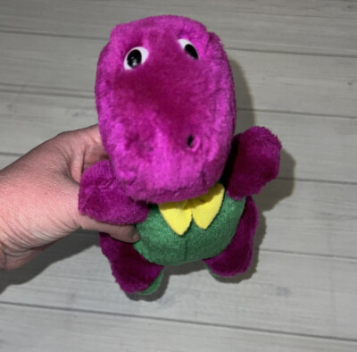 purple stuffed dinosaur