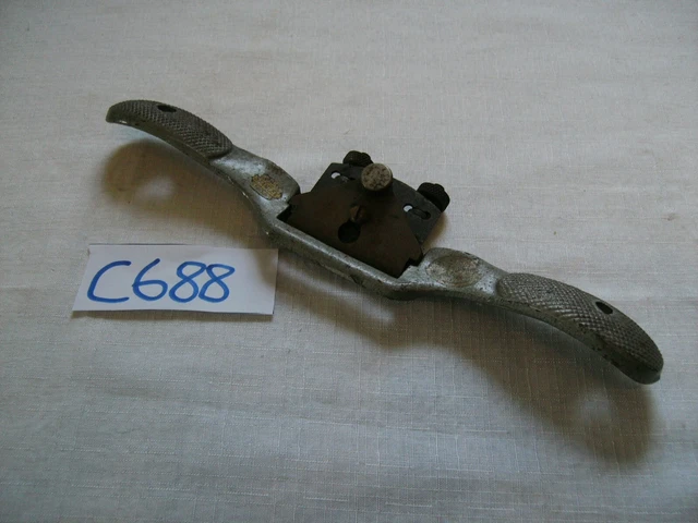 Vintage Stanley M820 Flat Bottom Adjustable Spokeshave; England. SHARP.
