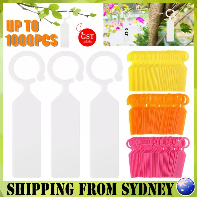 500-1000X Plastic Plant Tree Hanging Markers Tags Nursery Seed Gardening Label