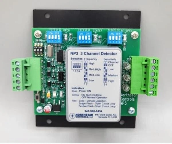 Northstar NP3 Loop Detector 3 Channel Plug-in/Terminal Block Vehicle Detection