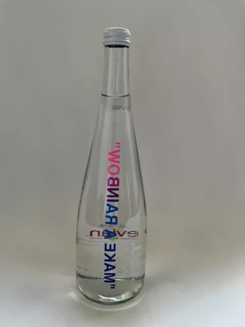 🔥Evian x Virgil Abloh RAINBOW INSIDE Water Glass Bottle *LIMITED  EDITION* 🔥