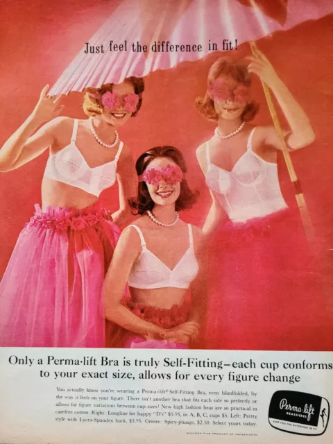 1955 GOSSARD BRA & PANTIE GIRDLE - 3 Sexy Young Women in Lingerie