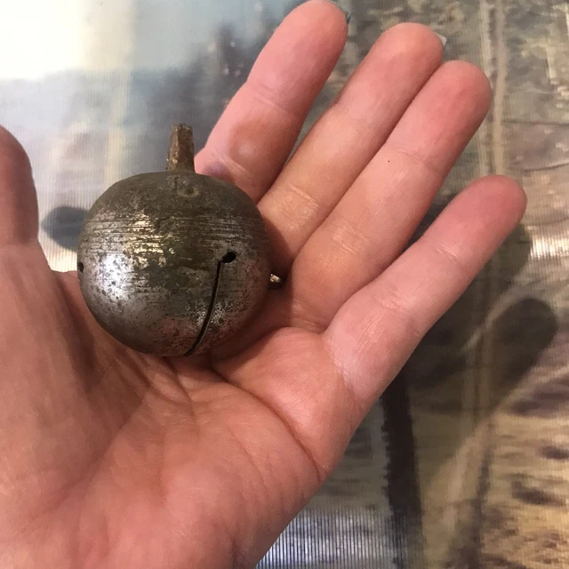 Antique Russian Empire Bronze Horse Sleigh Bell Troyka 19th Century 1
