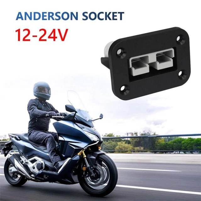 Flush Mount 50 Amp Anderson Plug Mounting Bracket Panel Cover For Car NEW F0A2