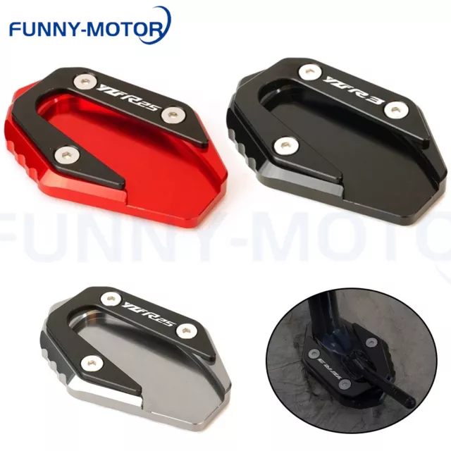 Kickstand Foot Side Stand Extension Pad For YAMAHA YZF-R3 YZF R3 YZF R25 R3 2020