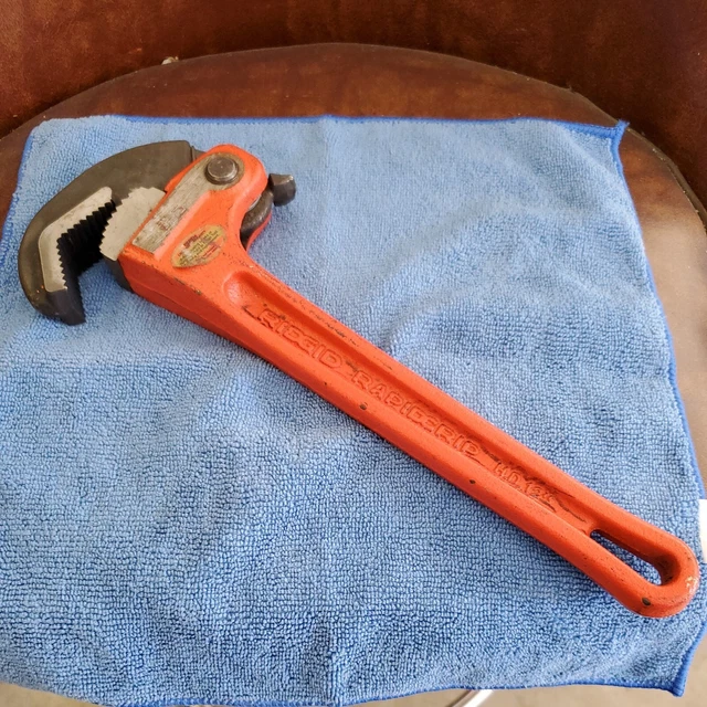RIDGID 12" RAPIDGRIP Cast Wrench Springer Firm H.D. 12" ELYRIA, OH USA NICE used