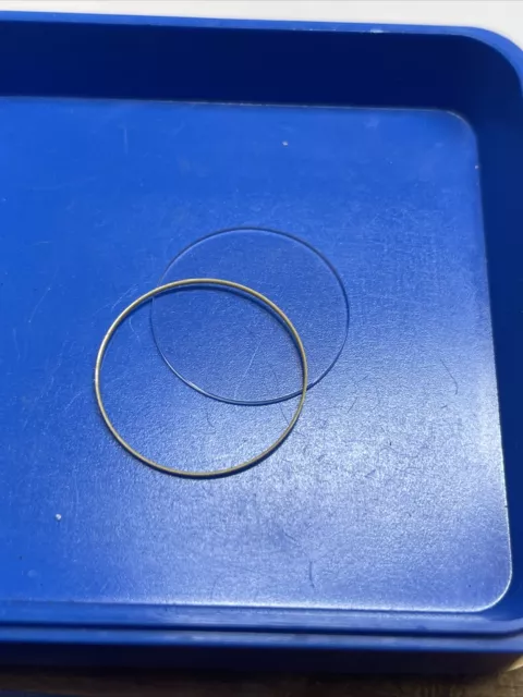 Movado Sapphire Crystal 87 25 832 With Gasket 21.3mm .7mm Spotless