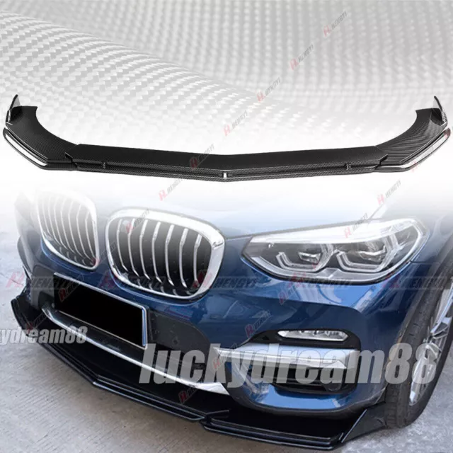 GT Style Spoiler Avant Lèvre Pare-Chocs Carbone Pour BMW X3 X4 F97 F98 17-21